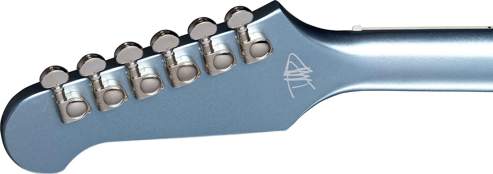 Epiphone Dave Grohl Dg-335 Signature 2h Ht Lau - Pelham Blue - Semi hollow elektriche gitaar - Variation 4