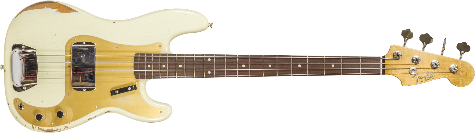 Fender Custom Shop Precision Bass 1960 Rw #r130966 - Closet Classic Vintage White - Solid body elektrische bas - Main picture