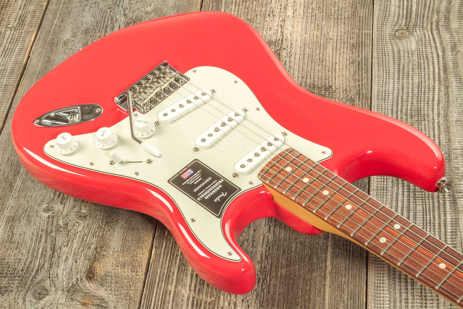 Fender Strat American Professional Ii Ltd Usa 3s Trem Rw - Fiesta Red - Elektrische gitaar in Str-vorm - Variation 5