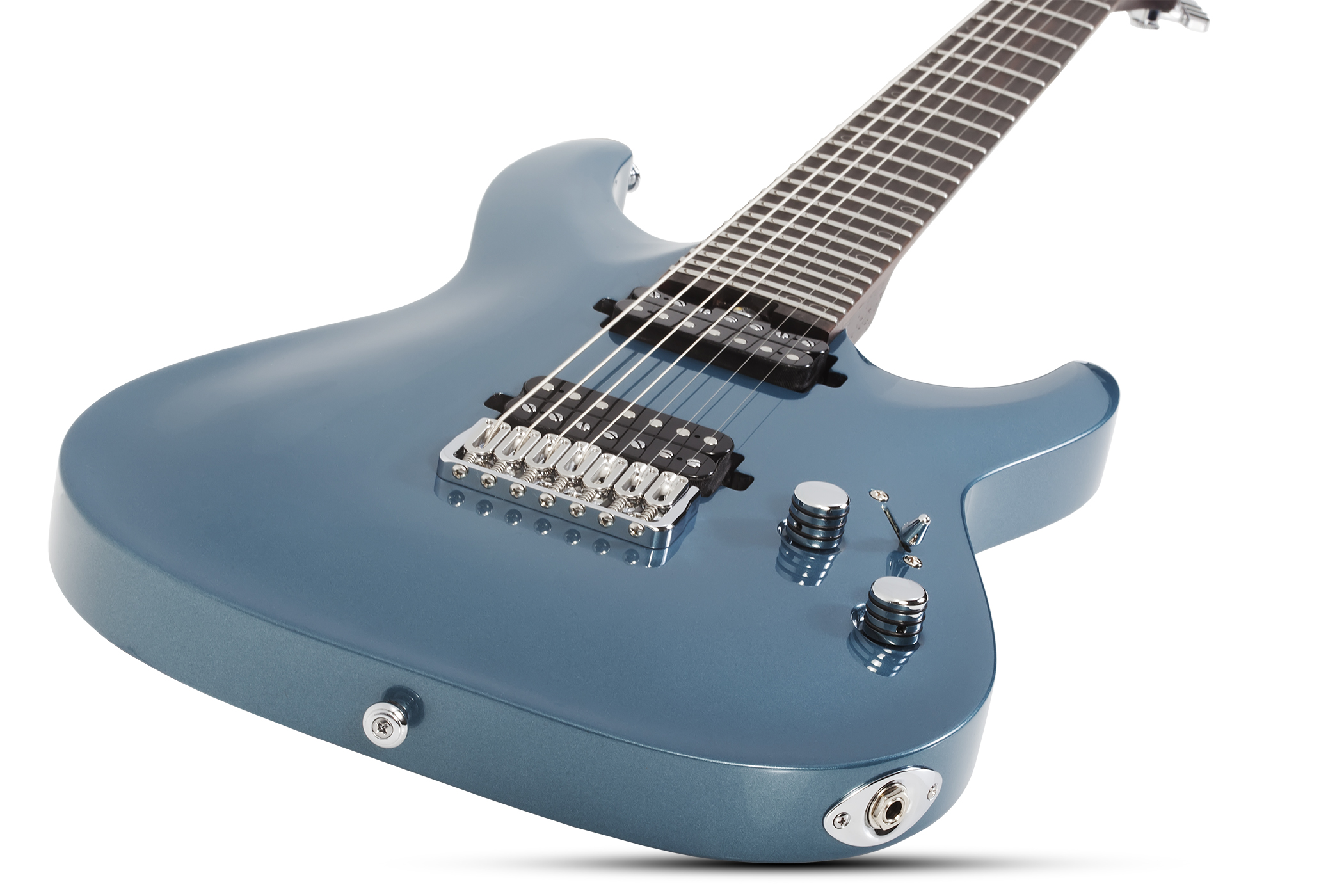 Schecter Aaron Marshall Am-7 Signature 2h Ht Eb - Cobalt Slate - 7-snarige elektrische gitaar - Variation 1