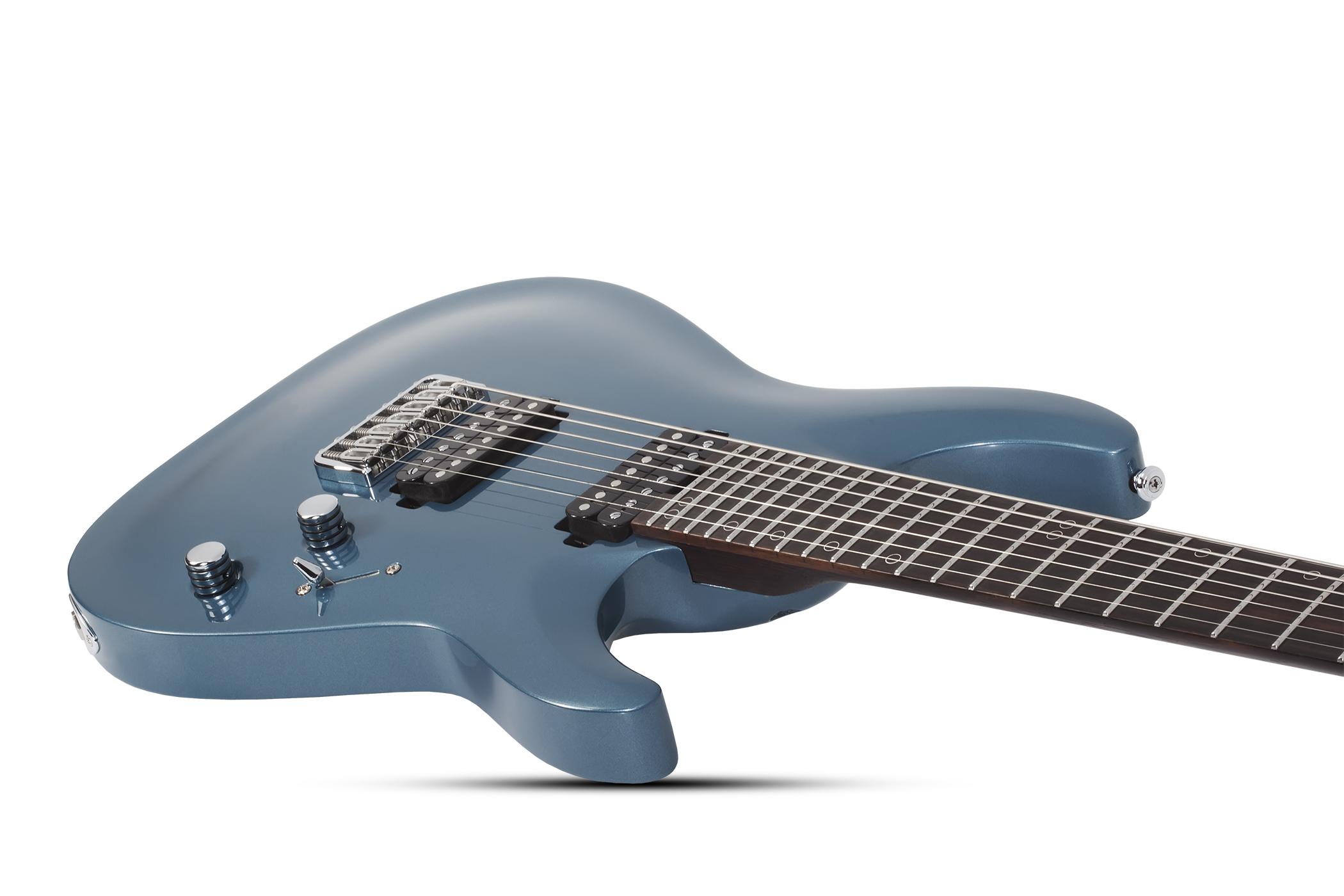 Schecter Aaron Marshall Am-7 Signature 2h Ht Eb - Cobalt Slate - 7-snarige elektrische gitaar - Variation 2