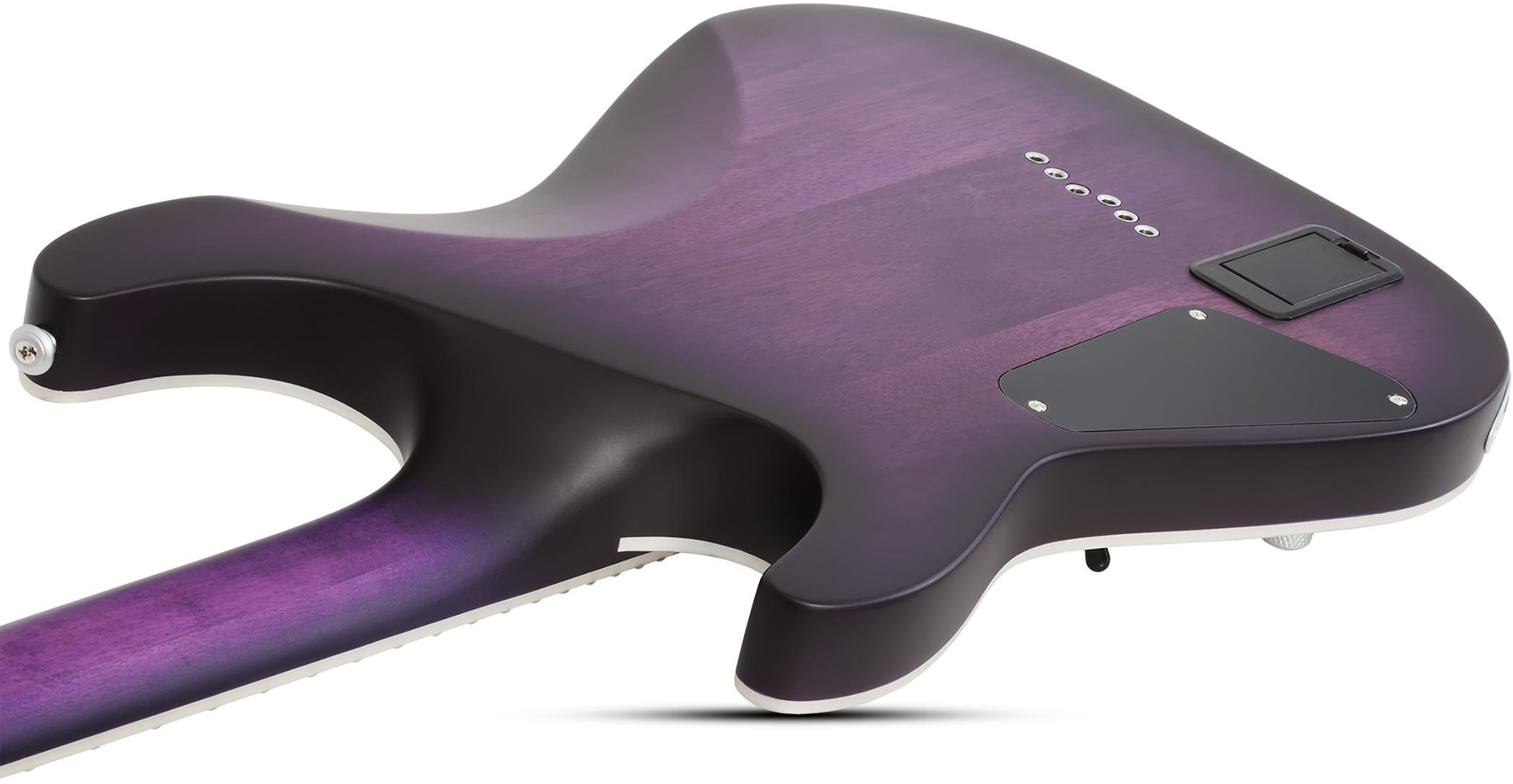 Schecter C-1 Platinum 2h Emg Ht Eb - Satin Purple Burst - Elektrische gitaar in Str-vorm - Variation 3