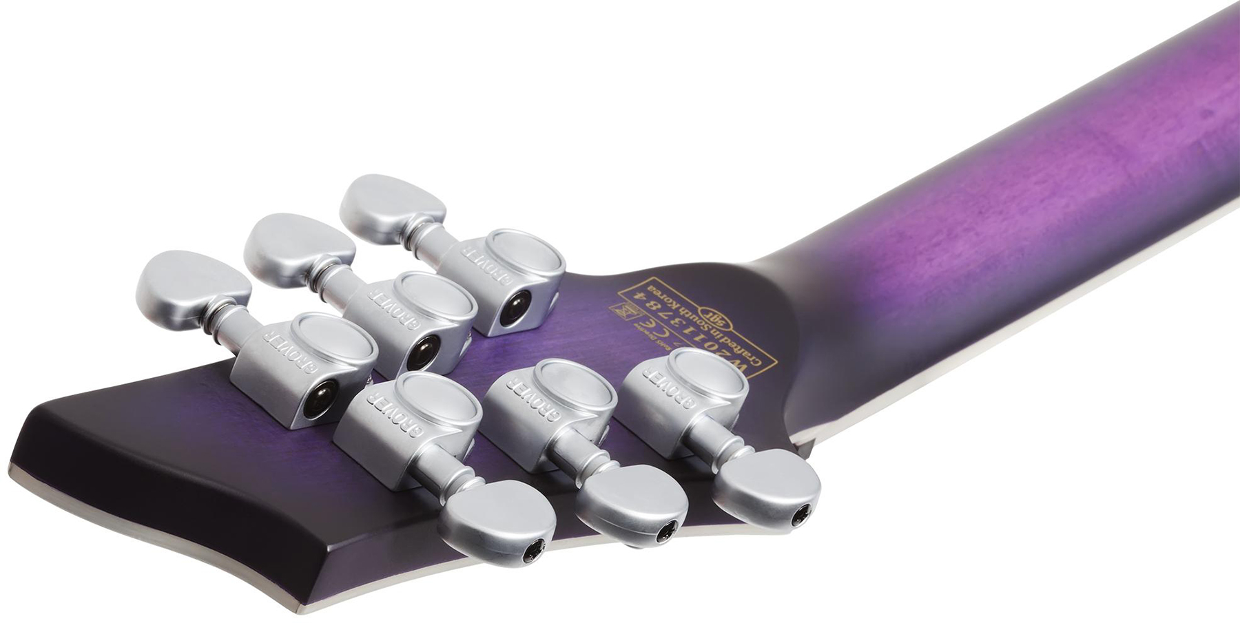 Schecter C-1 Platinum 2h Emg Ht Eb - Satin Purple Burst - Elektrische gitaar in Str-vorm - Variation 5