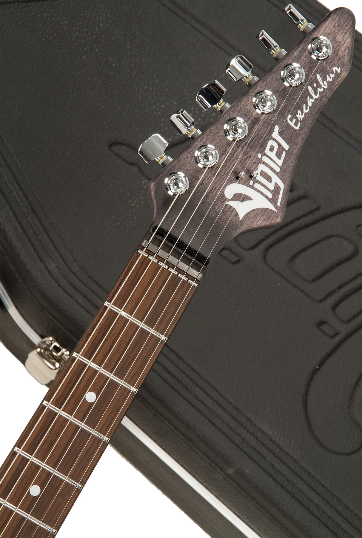 Vigier Excalibur Speciaal Hsh Trem Rw - Velour Noir - Metalen elektrische gitaar - Variation 4