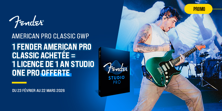 <b><center>FENDER AMERICAN PRO CLASSIC + GRATIS STUDIO ONE</center></b>