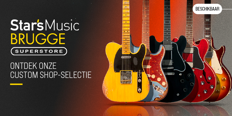 <b><center>FENDER & GIBSON CUSTOM SHOP IN DE WINKEL IN BRUGGE</center></b>