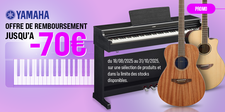<b><center>YAMAHA, TOT -70€!</center></b>