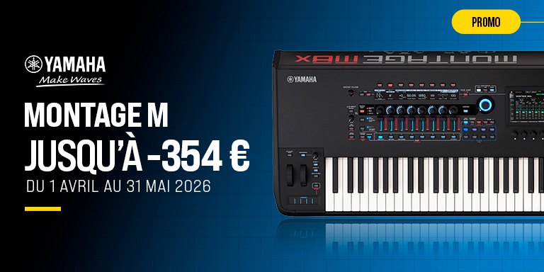 <b><center>YAMAHA MONTAGE M – TOT €354 GRATIS</center></b>