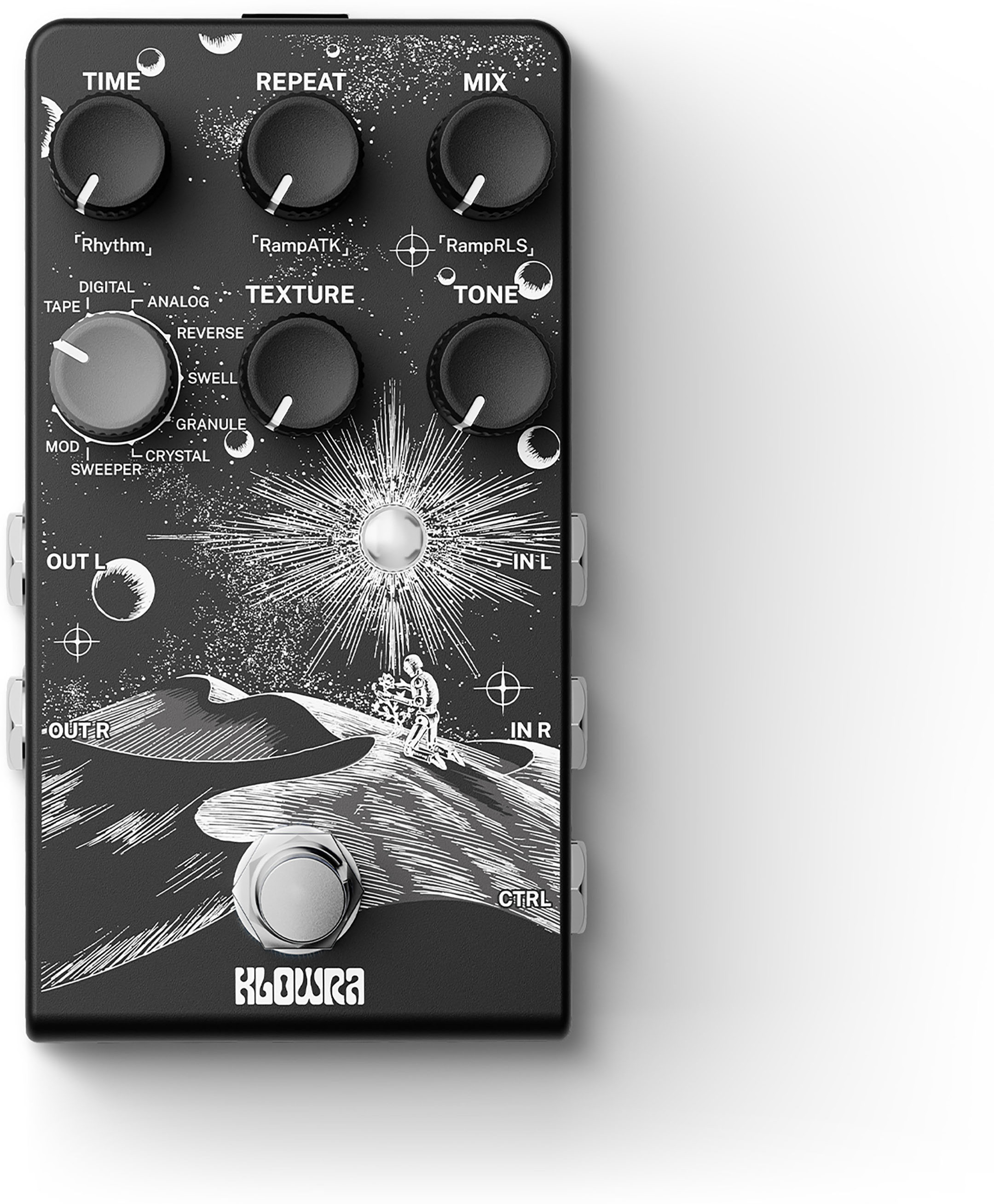 Klowra Kbs-02 Everlast Delay - Reverb/delay/echo effect pedaal - Main picture