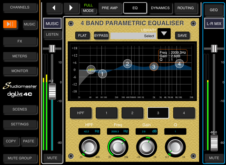 Studiomaster Digilive 4c - Digitale mengtafel - Variation 4