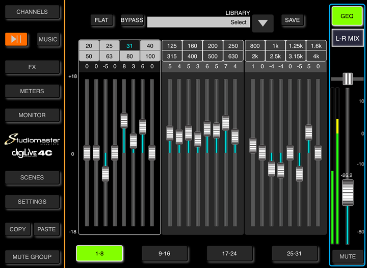 Studiomaster Digilive 4c - Digitale mengtafel - Variation 6