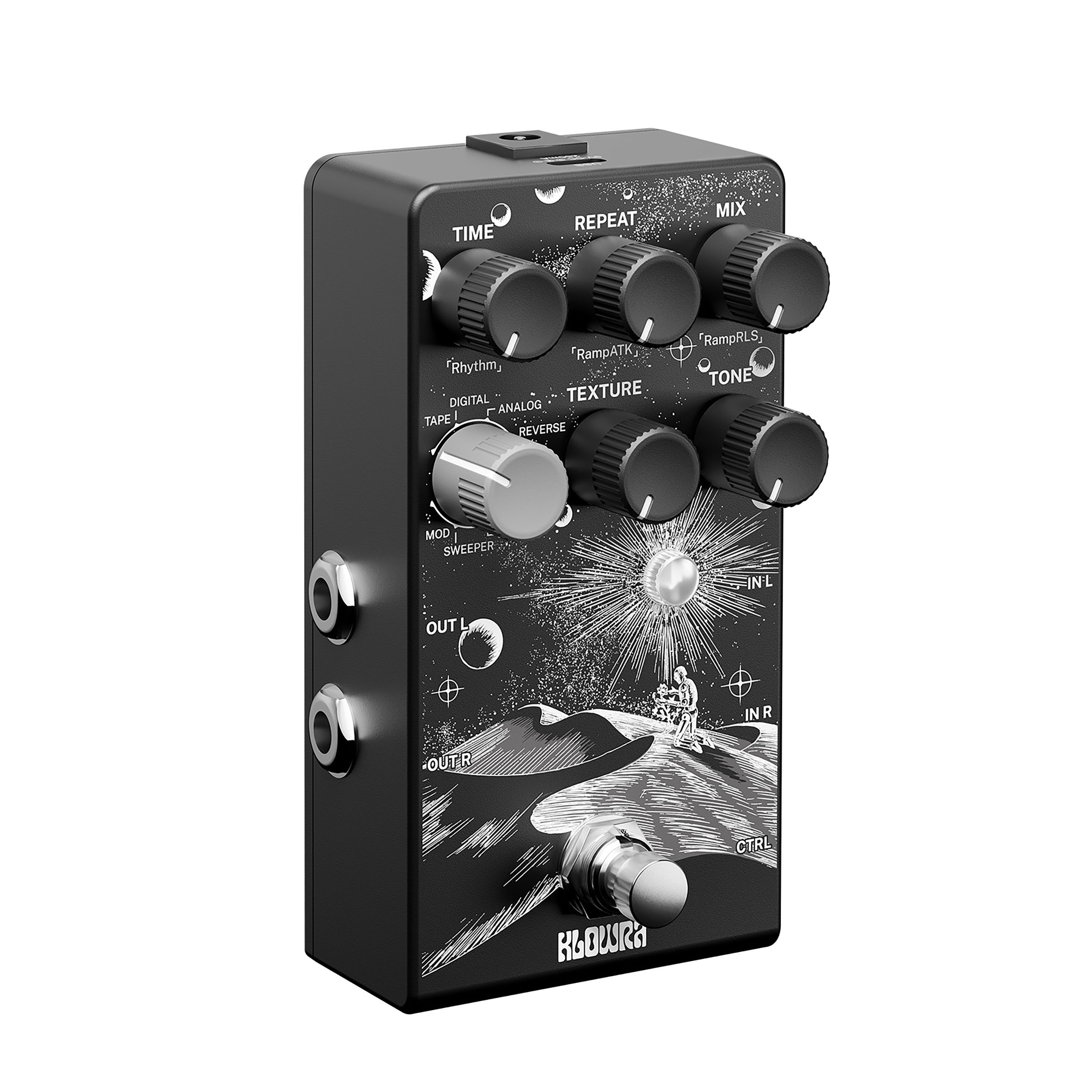Klowra Kbs-02 Everlast Delay - Reverb/delay/echo effect pedaal - Variation 3