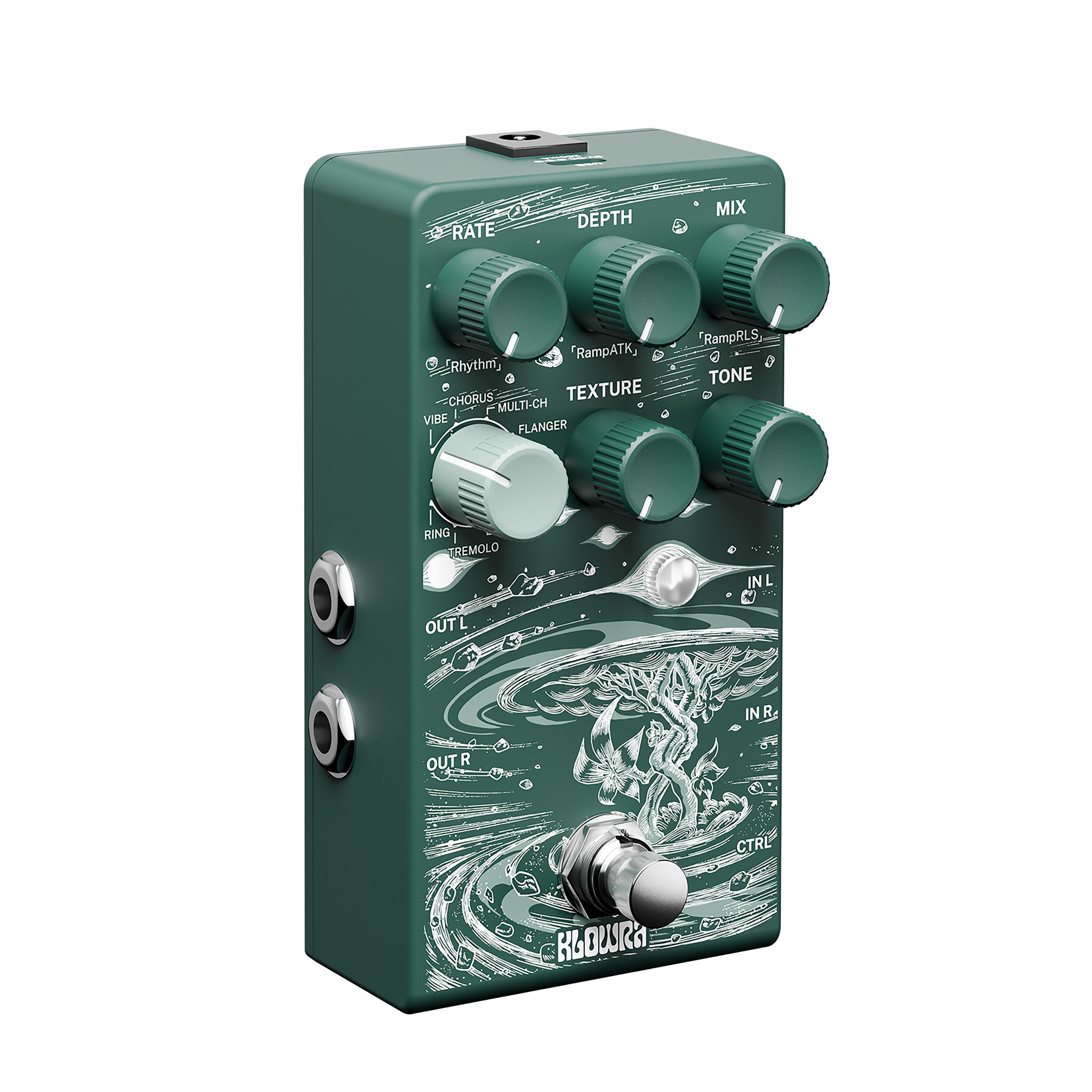 Klowra Kbs-03 Sprout Modulation - Modulation/chorus/flanger/phaser en tremolo effect pedaal - Variation 3