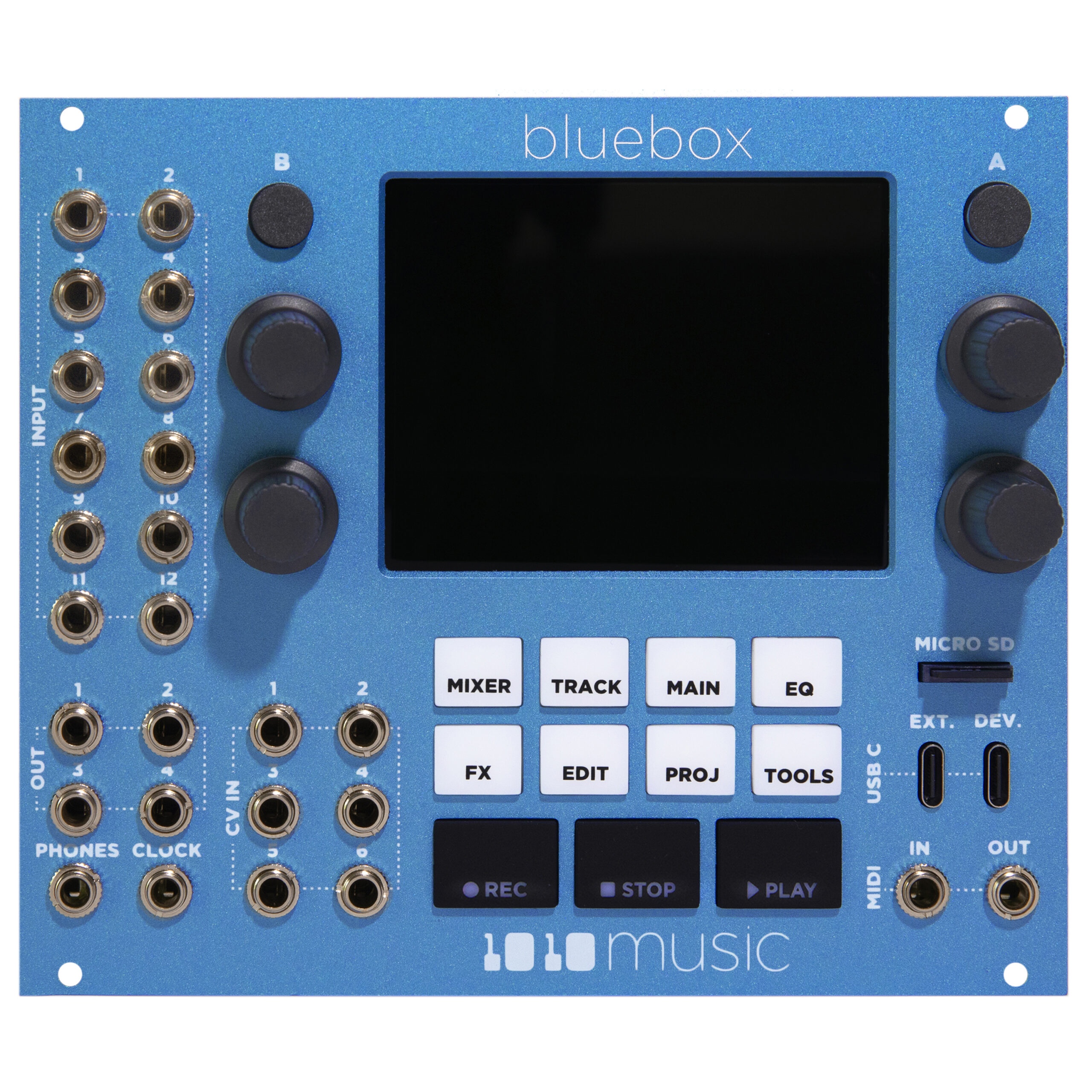 1010music Bluebox Eurorack Edition - Recorder in rack - Variation 2