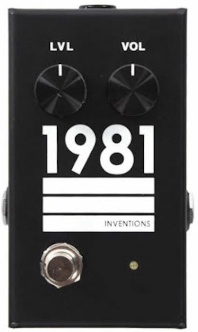 1981 Inventions Lvl Guitar & Bass Preamp/overdrive  Black/white - Overdrive/Distortion/fuzz effectpedaal - Main picture