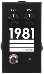 Overdrive/distortion/fuzz effectpedaal 1981 inventions LVL Guitar & Bass Preamp/Overdrive - Black/White
