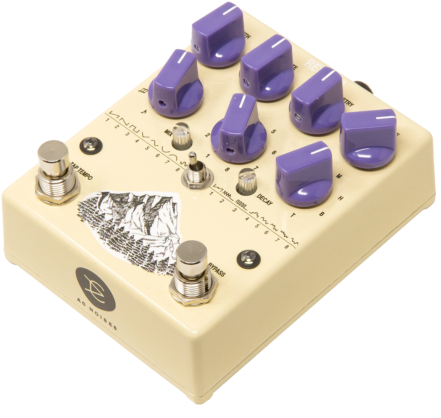 Ac Noises Respira Reverb Tremolo - Reverb/delay/echo effect pedaal - Variation 1