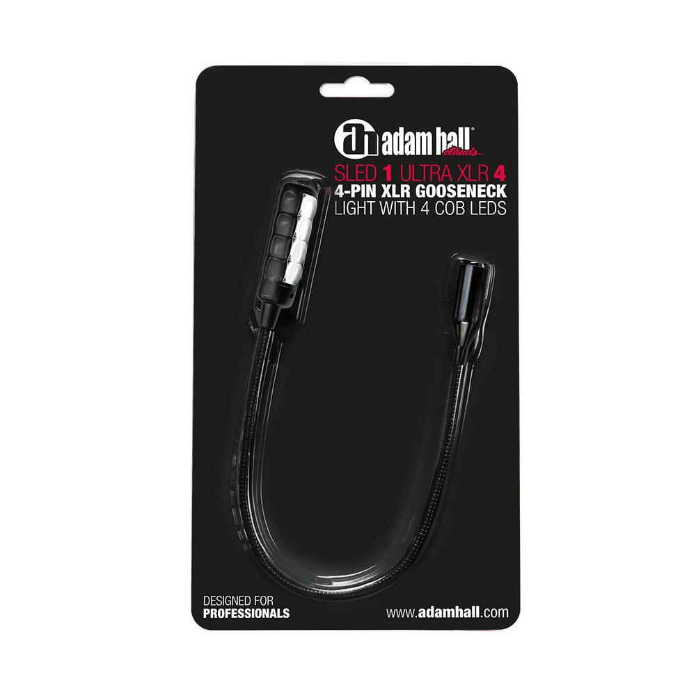 Adam Hall Sled 1 Ultra Xlr 4 - Zwanenhals lamp - Variation 4