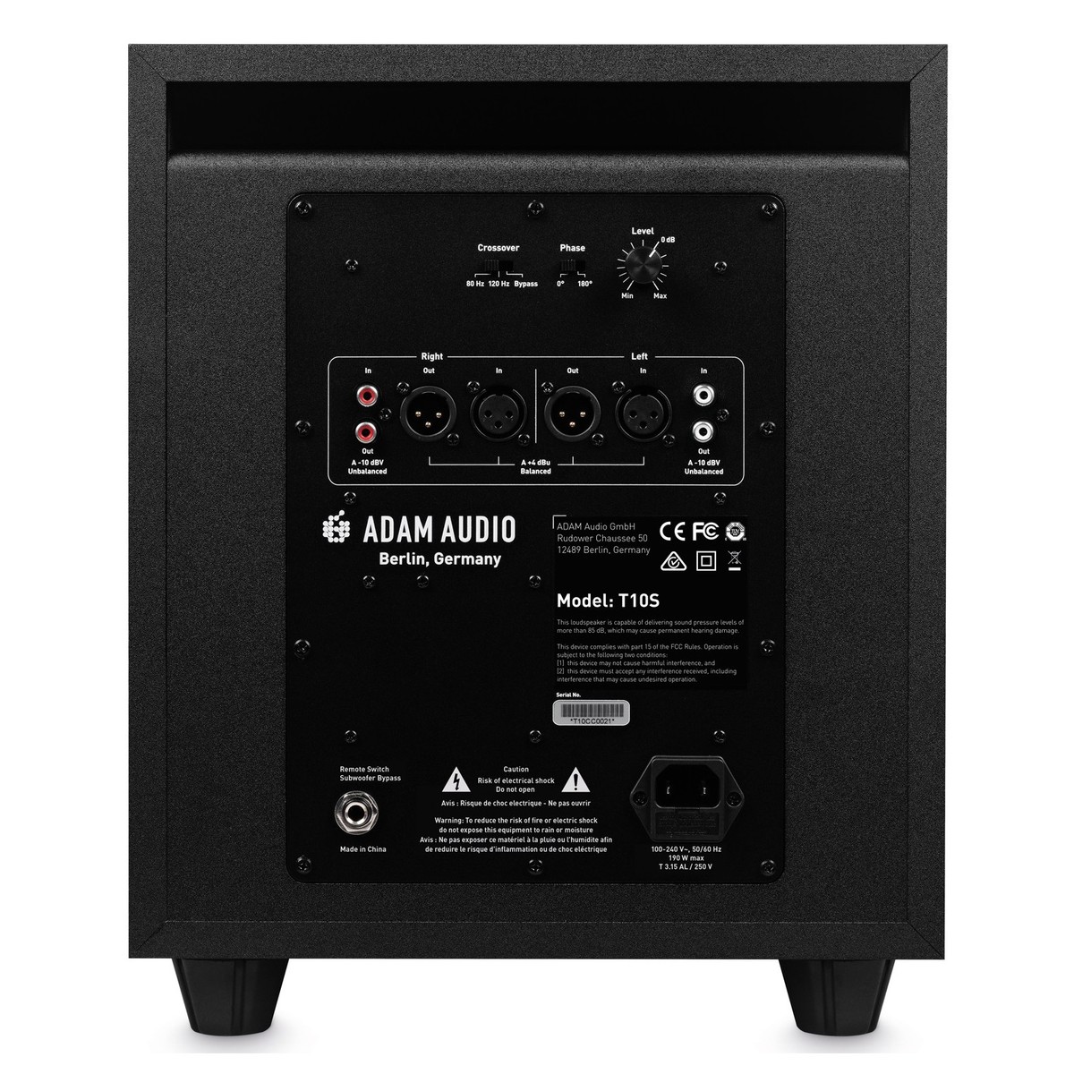 Adam T10s - Subwoofer - Variation 2