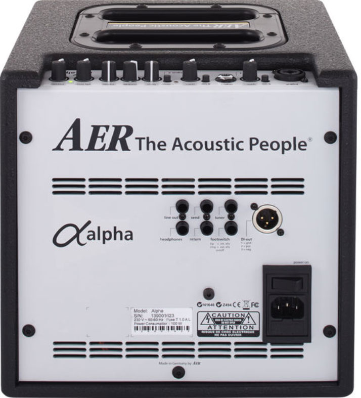 Aer Alpha 40w 1x8 Black +housse - Combo voor akoestische gitaar - Variation 1