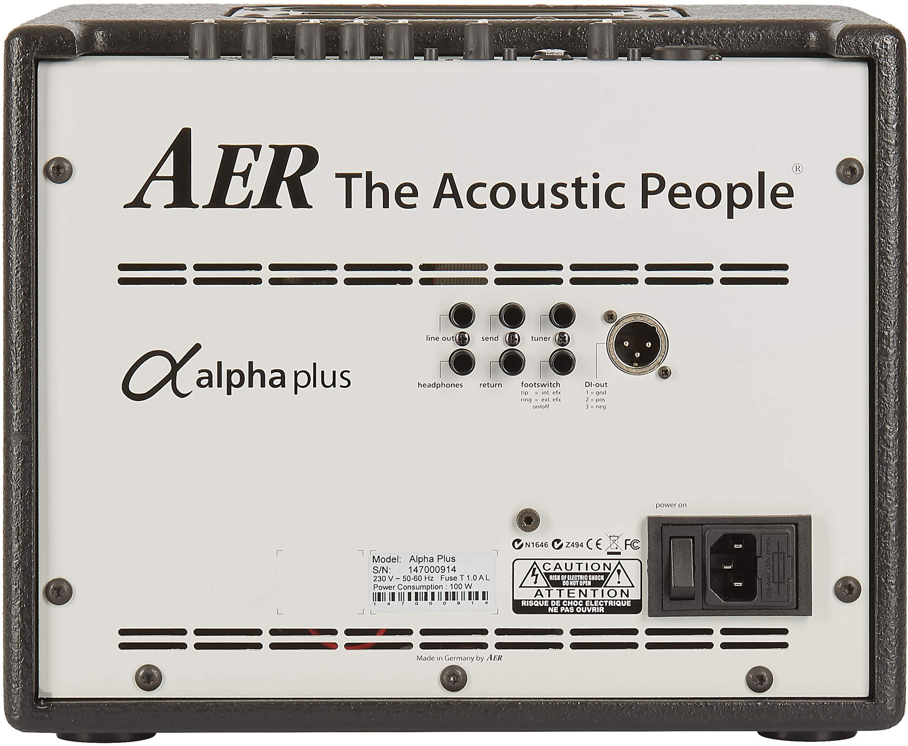 Aer Alpha Plus 40w  1x8 Black +housse - Combo voor akoestische gitaar - Variation 2