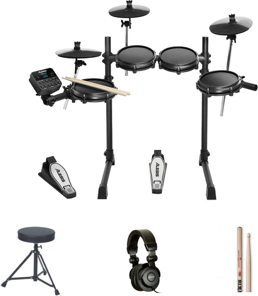 Alesis Turbo Mesh Bundle Complet - X-hp1 + Dt90 + Vic5a - Drum Promo Set - Main picture