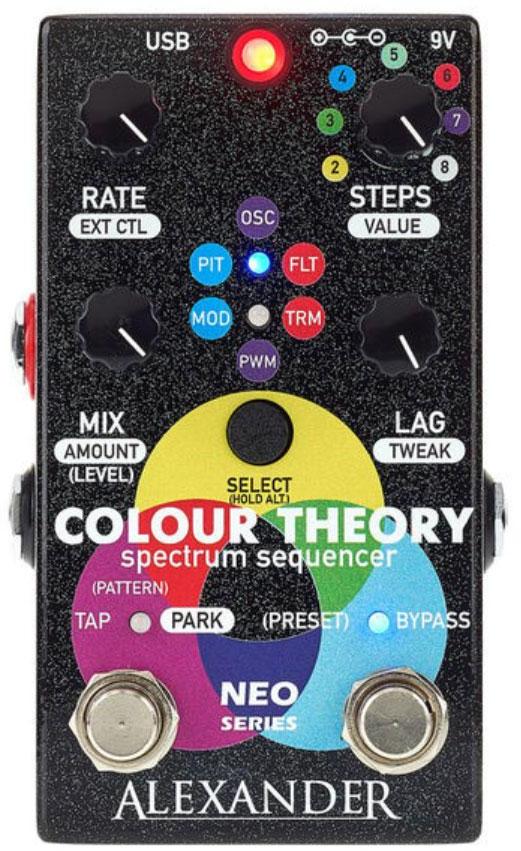 Harmonizer effect pedaal Alexander pedals Colour Theory Step Sequencer