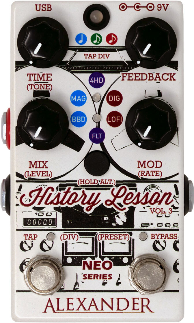 Alexander Pedals History Lesson V3 Delay - Reverb/delay/echo effect pedaal - Main picture