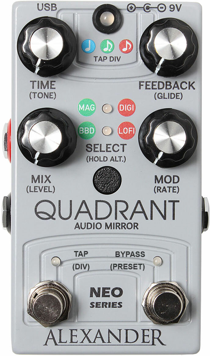 Alexander Pedals Quadrant Audio Mirror Delay - Reverb/delay/echo effect pedaal - Main picture