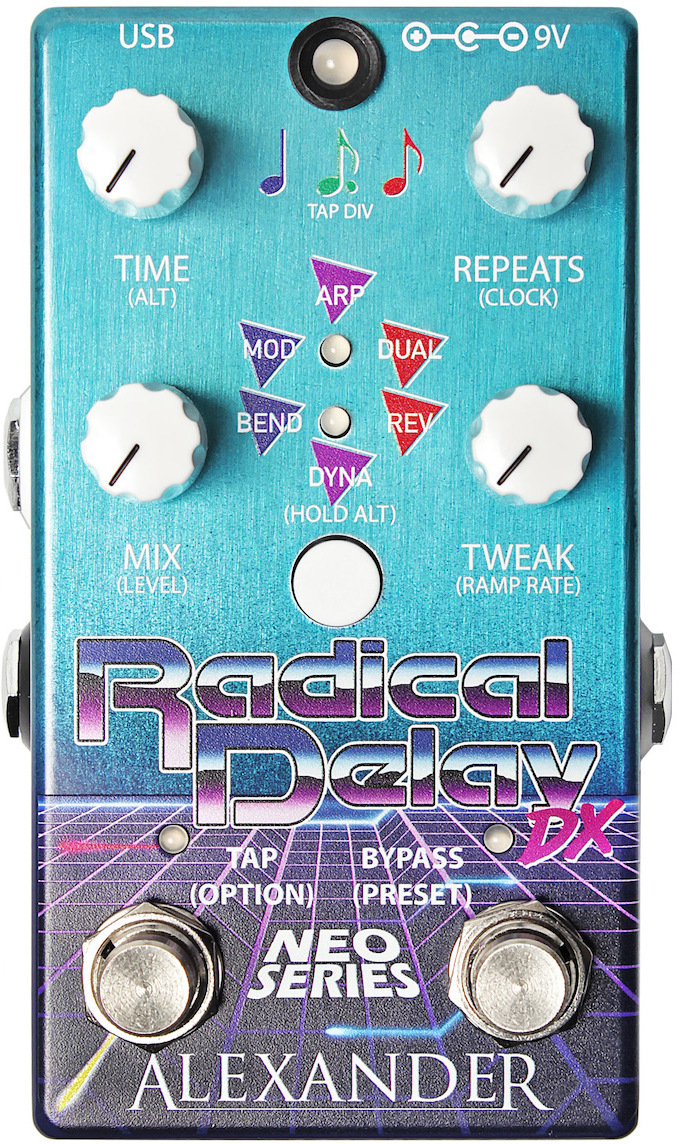 Alexander Pedals Radical Delay Dx - Reverb/delay/echo effect pedaal - Main picture
