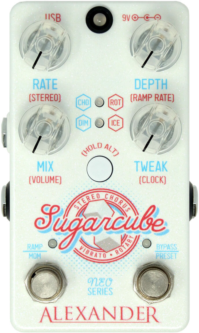 Alexander Pedals Sugarcube Chorus - Modulation/chorus/flanger/phaser en tremolo effect pedaal - Main picture