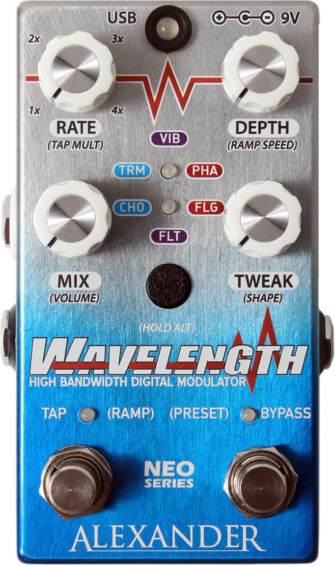 Alexander Pedals Wavelength Modulation Neo - Modulation/chorus/flanger/phaser en tremolo effect pedaal - Main picture