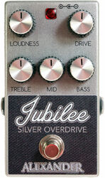 Overdrive/distortion/fuzz effectpedaal Alexander pedals Jubilee Silver Overdrive