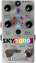 Reverb/delay/echo effect pedaal Alexander pedals Sky 5000 Reverb & Delay
