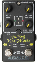 Modulation/chorus/flanger/phaser en tremolo effect pedaal Alexander pedals SUPER NEO MATIC MODULATION