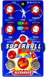 Reverb/delay/echo effect pedaal Alexander pedals SUPERBALL DELAY