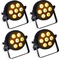 Verlichting set Algam lighting 4 x Slimpar 710 Quad