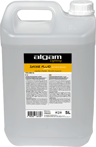 Vloeistof voor effectmachine Algam lighting FOG Faible densite - 5 litres