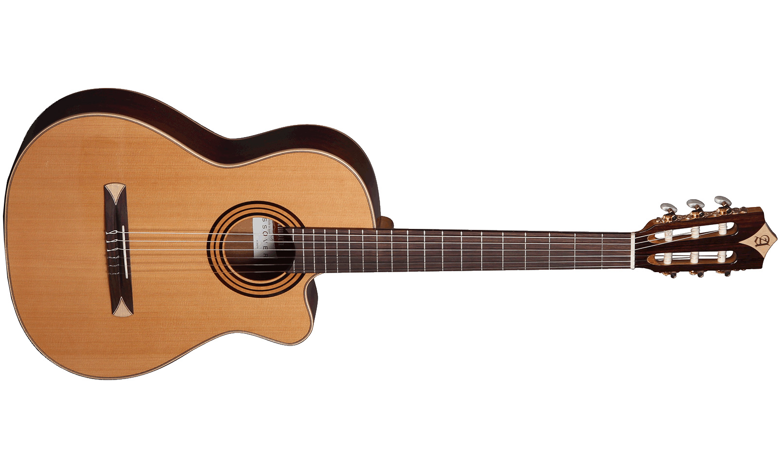 Alhambra Cs-1 Cw E1 Cross-over Cedre Sapele Fishman Classic M - Natural - Klassieke gitaar 4/4 - Variation 1