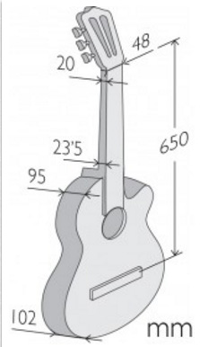 Alhambra Cs-1 Cw E1 Cross-over Cedre Sapele Fishman Classic M - Natural - Klassieke gitaar 4/4 - Variation 4