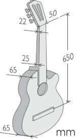 Alhambra Z-nature Ct Ez Open Pore 4/4 Slim Cedre Acajou - Natural - Klassieke gitaar 4/4 - Variation 5