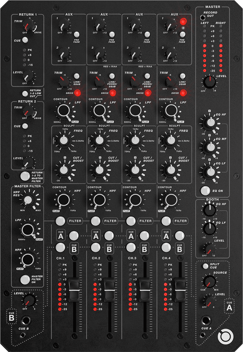 Allen & Heath Model1.4 - DJ-Mixer - Variation 2