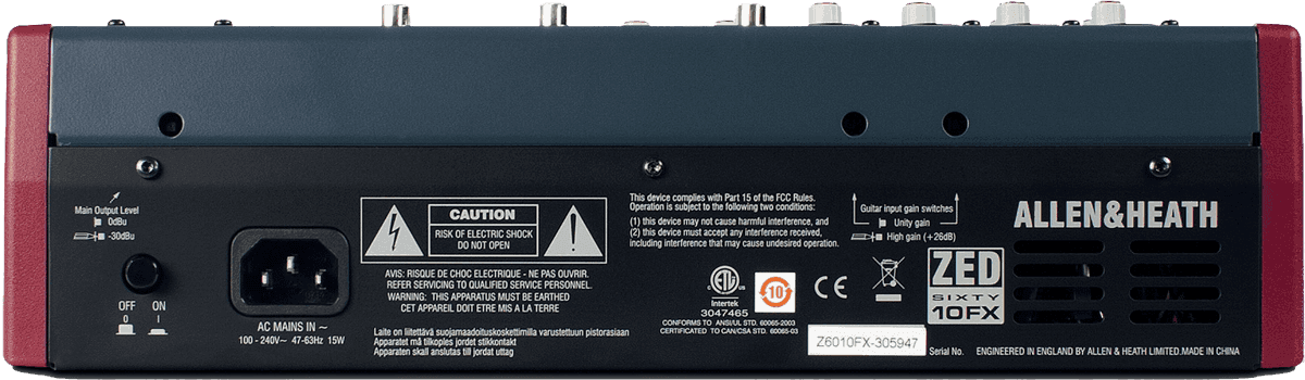 Allen & Heath Zed60-10fx - Analoge Mengtafel - Variation 2