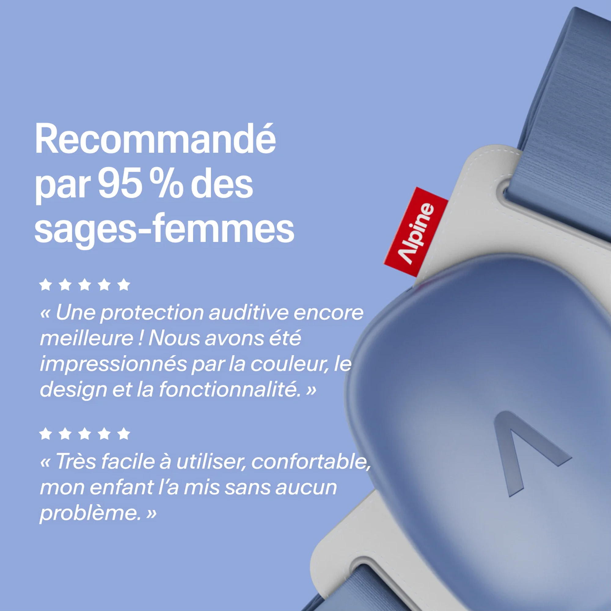 Alpine Casque Muffy Baby Denim Blue -  - Variation 4