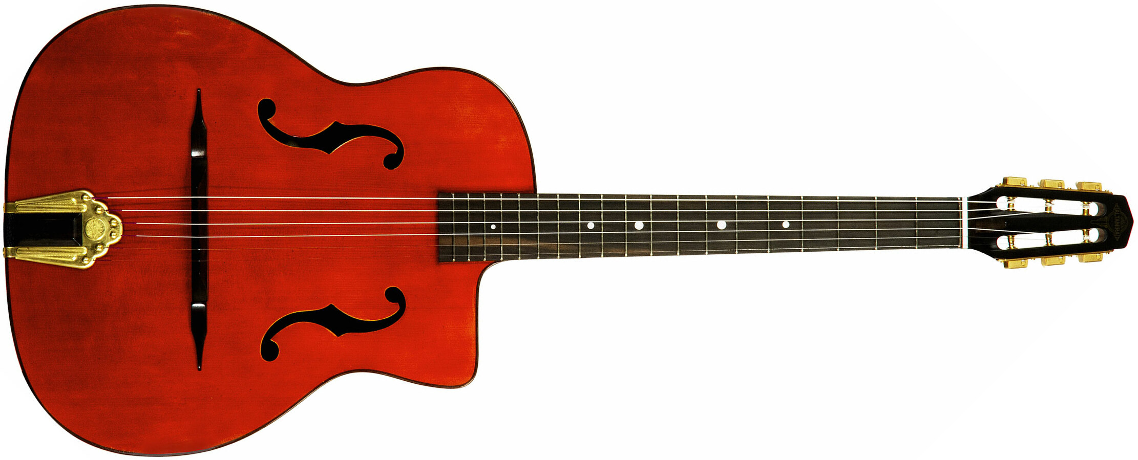 Altamira M01f Gypsy Jazz Cw Epicea Palissandre Eb +etui - Antique Natural - Gipsy gitaar - Main picture