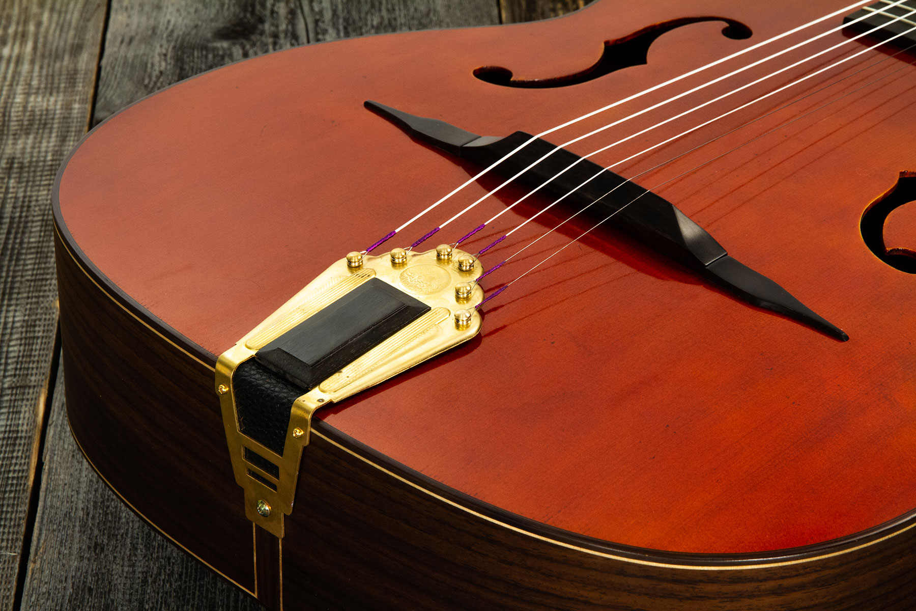 Altamira M01f Gypsy Jazz Cw Epicea Palissandre Eb +etui - Antique Natural - Gipsy gitaar - Variation 4