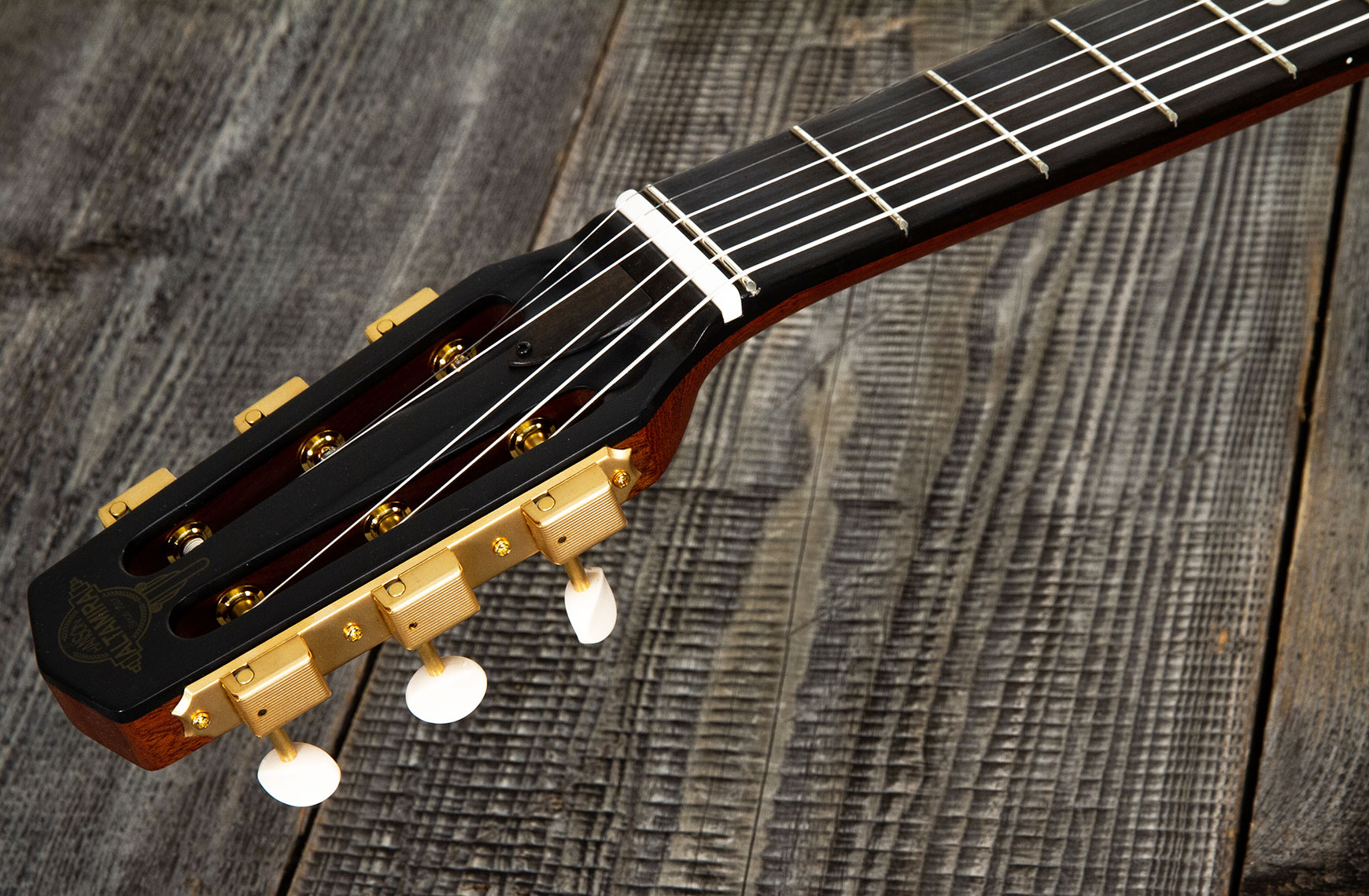 Altamira M01f Gypsy Jazz Cw Epicea Palissandre Eb +etui - Antique Natural - Gipsy gitaar - Variation 6
