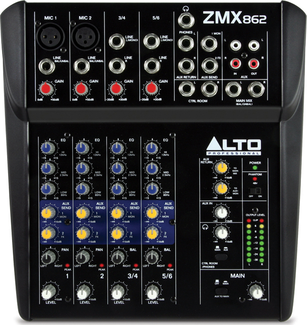 Alto Zmx862 - Analoge Mengtafel - Main picture