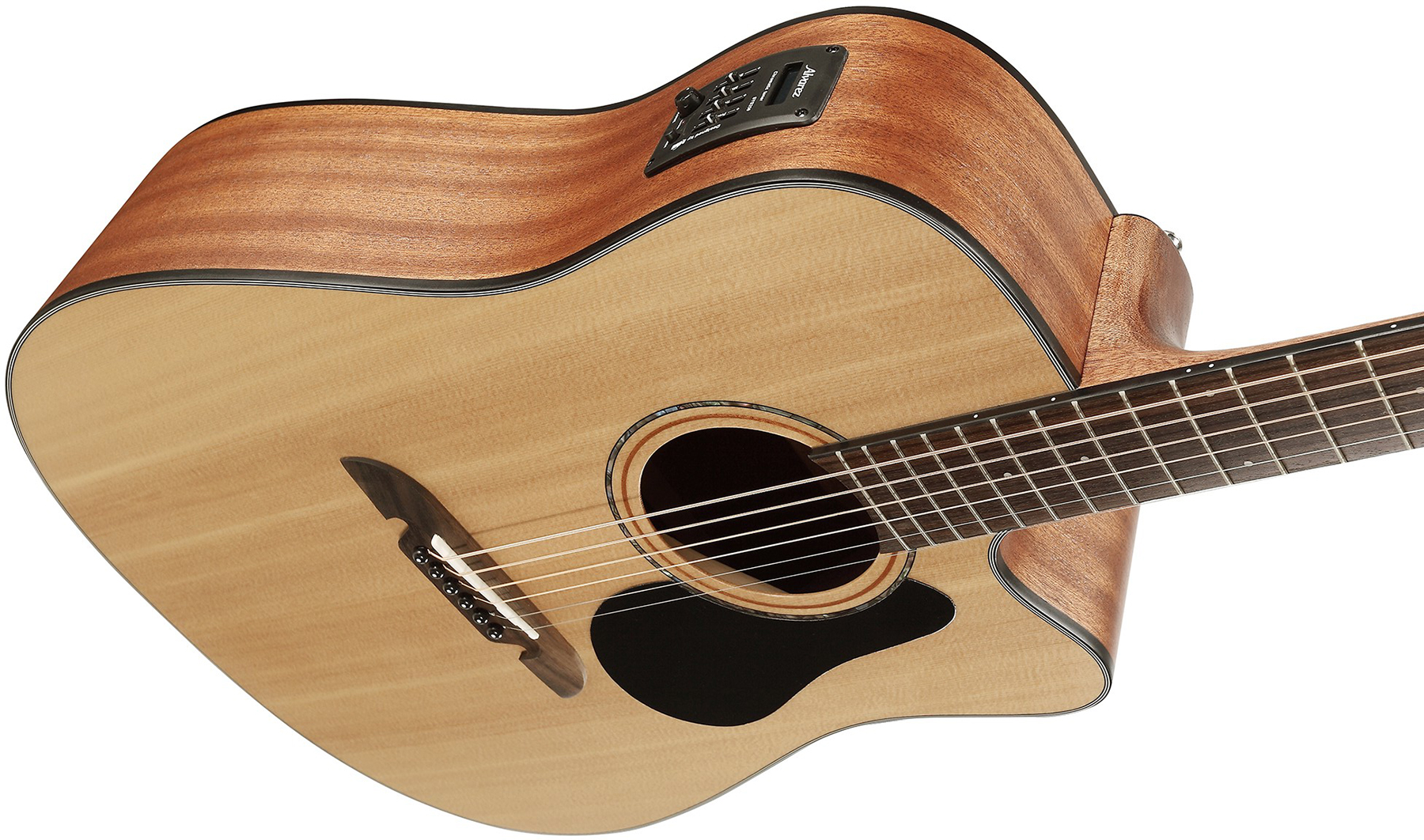 Alvarez Ad30ce Artist Dreadnought Cw Epicea Acajou Tec - Natural Semi Gloss - Elektro-akoestische gitaar - Variation 3