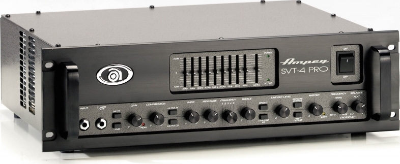 Ampeg Svt-4pro 1200w 4 Ohms Black - Pro Series - Versterker top voor bas - Main picture